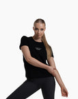 Women's Equestrian cotton tee featuring a relaxed fit, embroidered crown and soft material