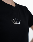 Simone Relaxed Tee in Black