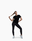Simone Relaxed Tee in Black