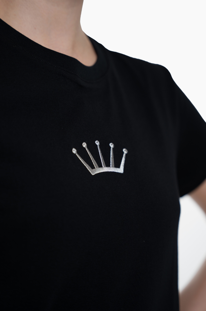 Simone Relaxed Tee in Black